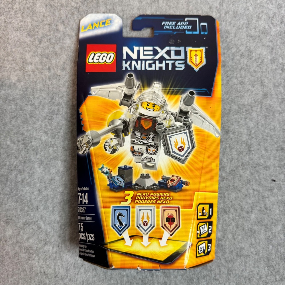 LEGO Nexo Knights Ultimate Lance 70337 Building Set 75 Pieces New Sealed